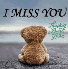 Thinking About You Lonely Teddy Bear Sitting GIF