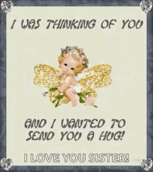 Thinking About You Message Baby Fairy GIF