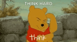Thinking Hard Winnie The Pooh GIF