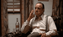 Thinking Mafia The Godfather GIF