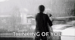 Thinking Of You Couple In Rain GIF