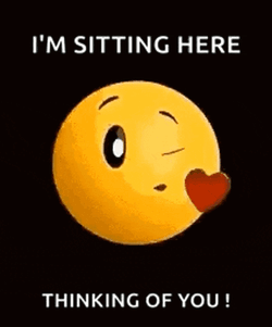 Thinking Of You Emoji GIF