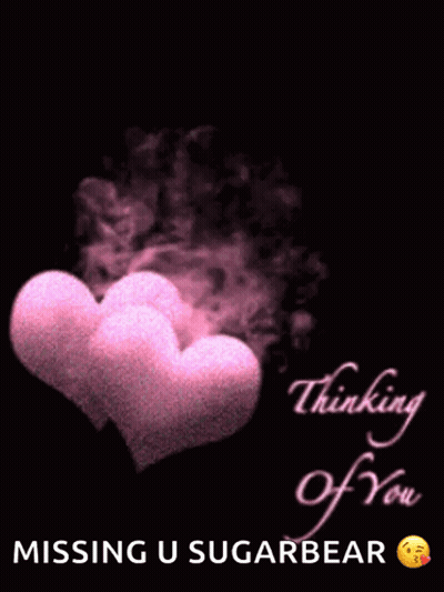 Thinking Of You Missing U Sugar Bear Card GIF