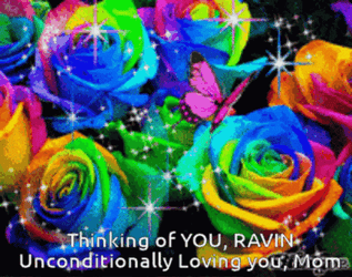 Thinking Of You Moving Rainbow GIF