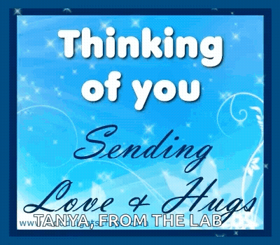 Thinking Of You Sending Love And Hugs Card GIF