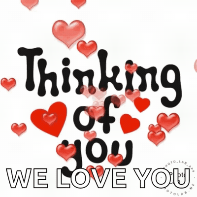 Thinking Of You We Love You Card GIF