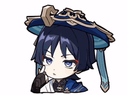 Thinking Scaramouche  GIF