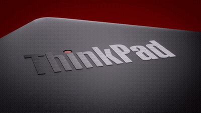 Thinkpad Laptop With Red Circle GIF