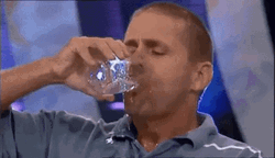 Thirsty Chugging Water Without Pause GIF