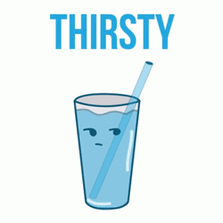 Thirsty Draining Water Animation GIF