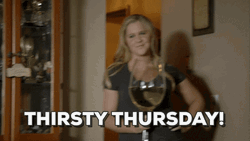 Thirsty Thursday One Glass Of Wine GIF