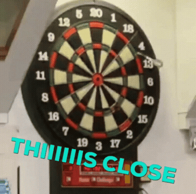 This Close Dart GIF