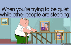 This Family Guy Fell Off From Stairs GIF