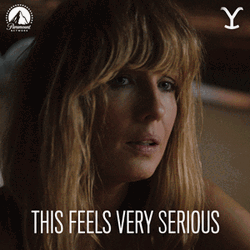 This Feels Very Serious Beth Dutton GIF