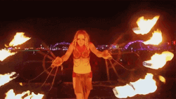 This Girl Is On Fire Cable Performance GIF