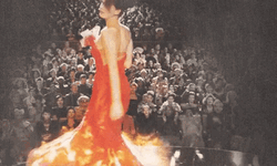 This Girl Is On Fire Dress Burn GIF