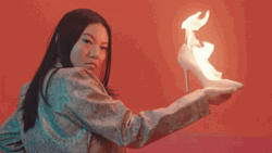 This Girl Is On Fire Stiletto GIF