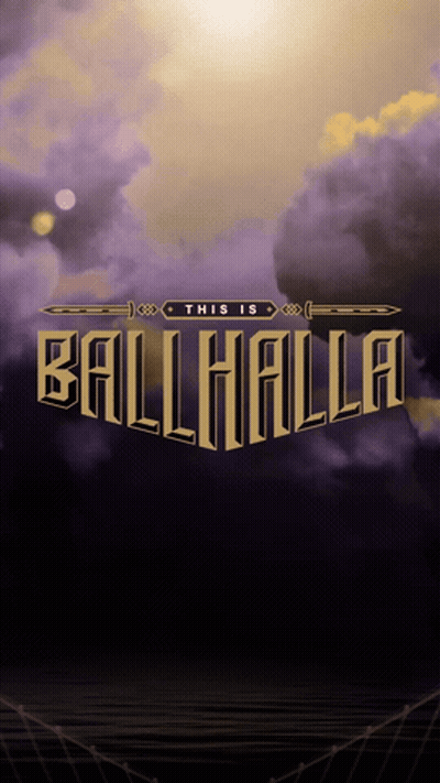 This Is Ballhalla Poster With Cloudy Sky GIF