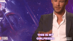 This Is My Girlfriend Chris Hemsworth Thor GIF