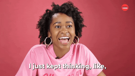 This Is My Nightmare Girl In Pink Shirt GIF
