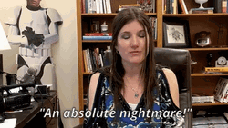 This Is My Nightmare Woman Sitting GIF