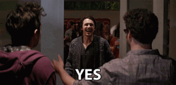 This Is The End James Franco Cheering Yes GIF
