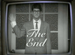 This Is The End Vintage TV Guy Waving GIF