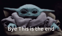 This Is The End Yoda Saying Bye GIF