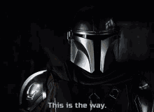This Is The Way Scary Mandalorian Showing Gun GIF