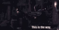 This Is The Way Star Wars Red Sword GIF