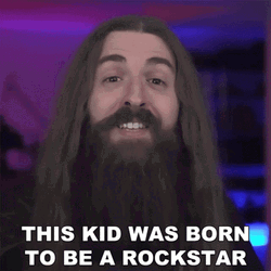 This Kid Was Born To Be A Rock Star GIF