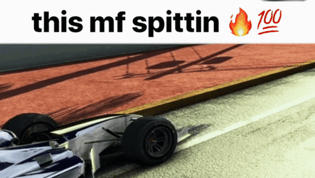 This MF Spittin F1 Burnout GIF