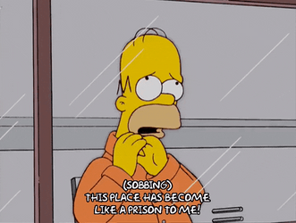 This Place Is A Prison Homer Simpsons Sobbing GIF