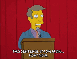This Sentence Im Speaking Right Now GIF