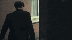 Thomas Shelby Walking Fast Looking Around GIF
