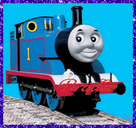 Thomas The Tank Engine Glittery Frame GIF