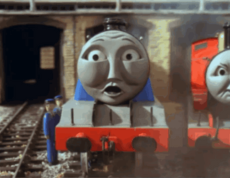 Thomas The Tank Engine On The Rails GIF