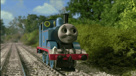 Thomas The Tank Engine Riding Alone GIF