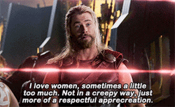 Thor Chris Hemsworth Love Women GIF