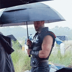Thor Dancing With Umbrella GIF