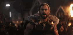 Thor Love And Thunder At Battle GIF