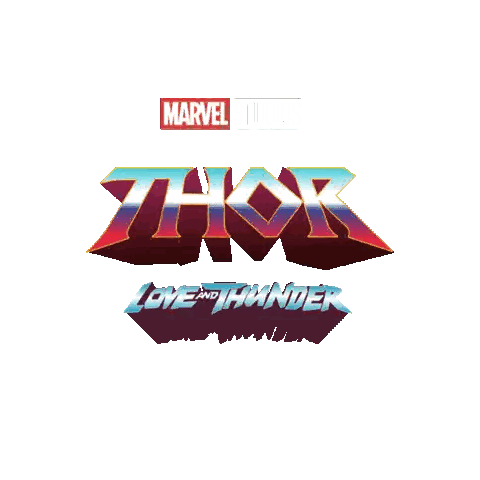 Thor Love And Thunder Marvel Logo Sticker