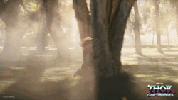 Thor Love And Thunder Running Through Ages GIF