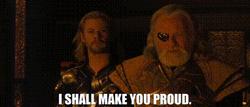 Thor Promises To Make Odin Proud GIF