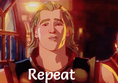 Thor Saying Repeat GIF