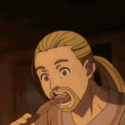 Thorfinn Eats Fast GIF
