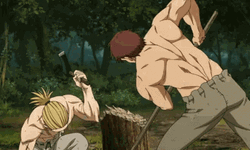 Thorfinn Working Hard GIF