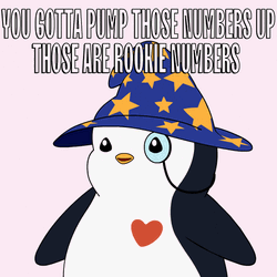 Those Are Rookie Numbers Pudgy Penguin GIF