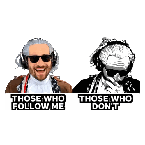 Those Who Follow Me And Those Who Don't Sticker