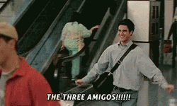 Three Amigos Airport Meeting GIF
